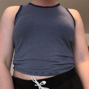 Striped blue tank top